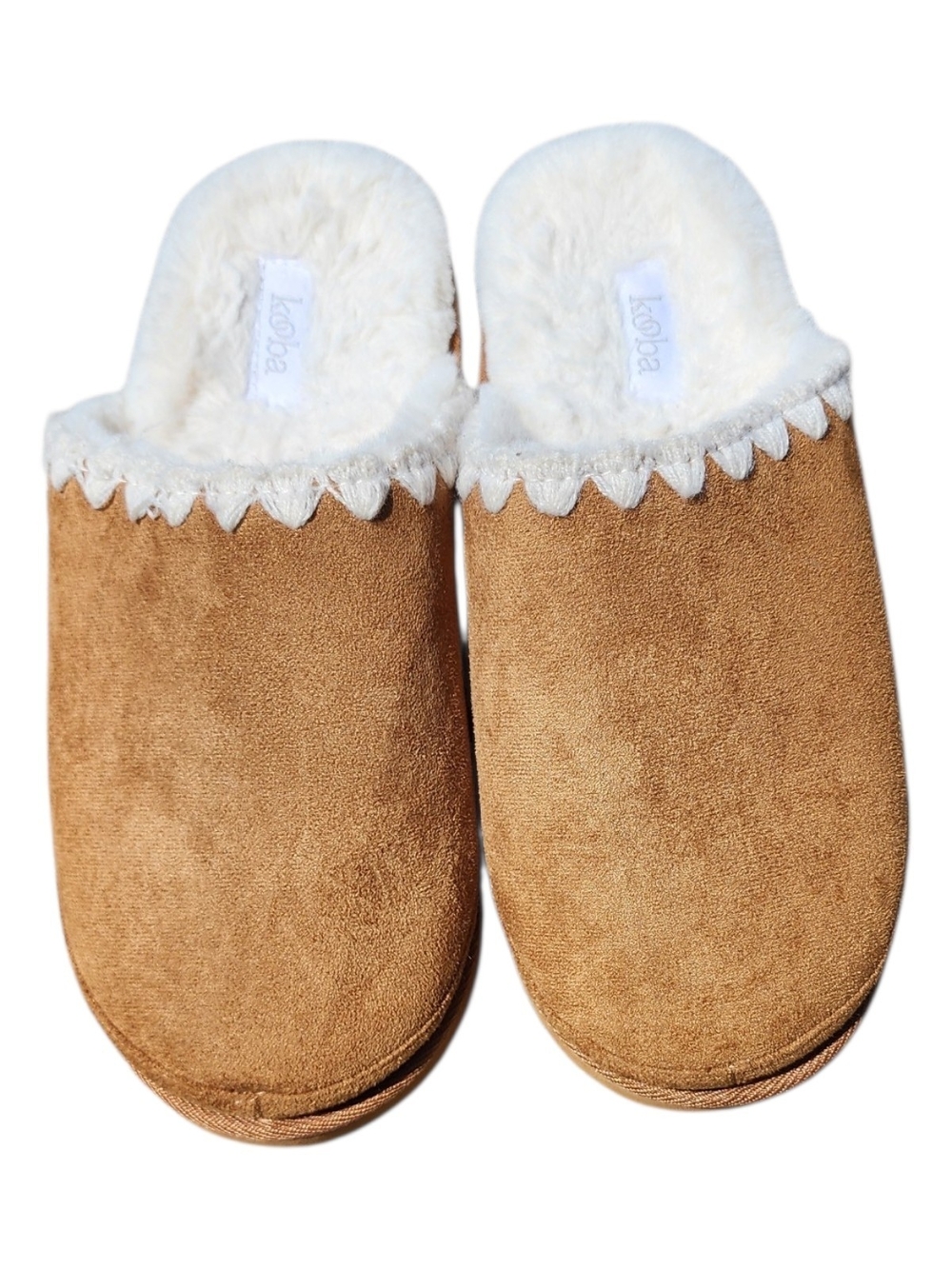 KOOBA Cozy Faux-Suede Shearling Lined Slippers UGG Inspired Womens Size Medium